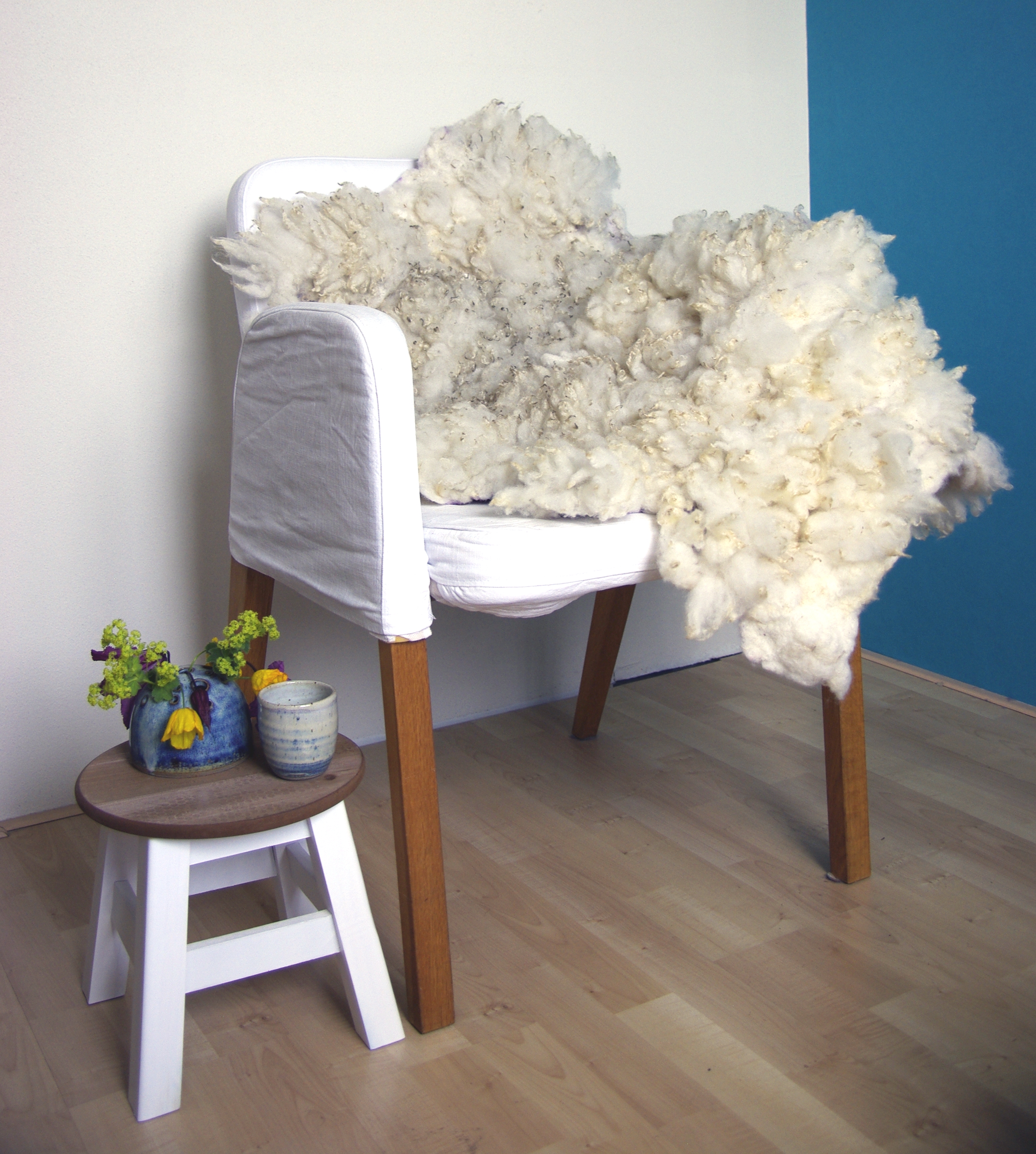 Audrey – gevilte schapenvacht 60 x 90 cm - Afbeelding 2