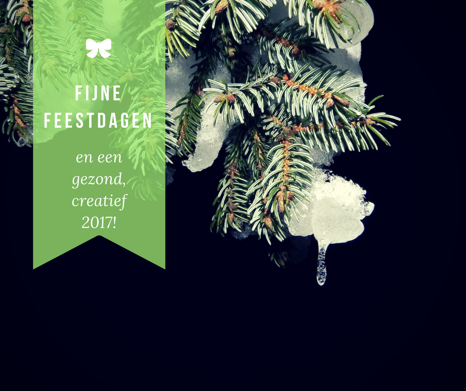Fijne feestdagen en een creatief nieuw jaar!