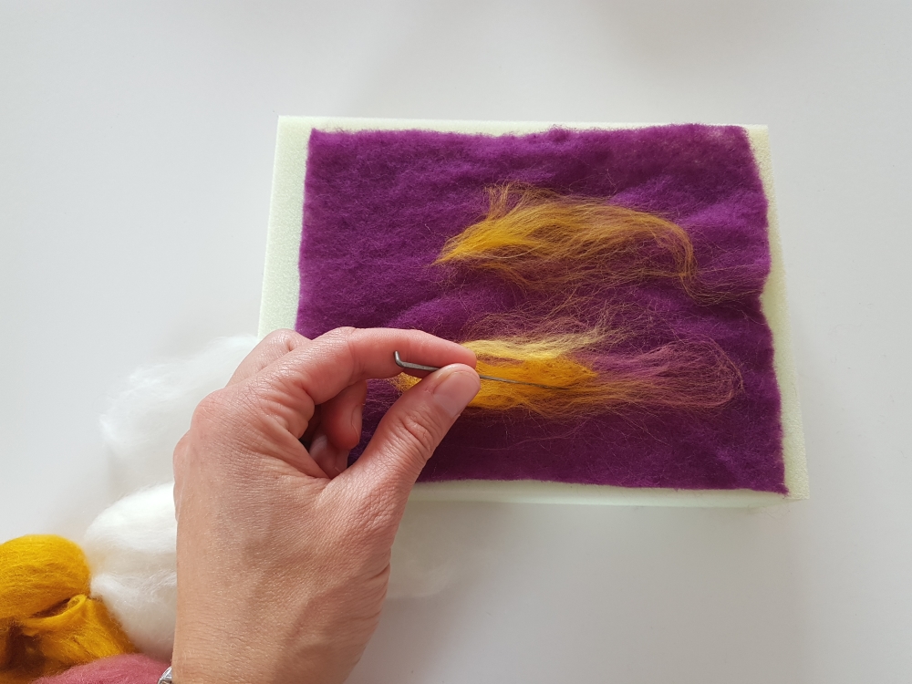 Workshop naaldvilten: wool painting