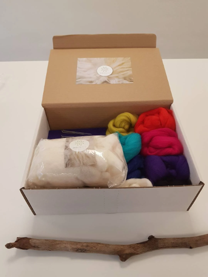 Startpakket naaldvilten voor droog vilten / naaldvilten / prikvilten - Bright, heldere kleuren - Afbeelding 6