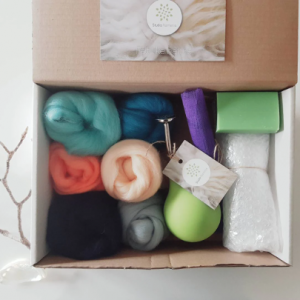 Startpakket natvilten – maak je eigen vilt! Ocean - strandkleuren
