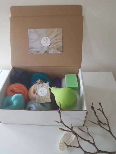 Startpakket natvilten – maak je eigen vilt! Ocean - strandkleuren - Afbeelding 3