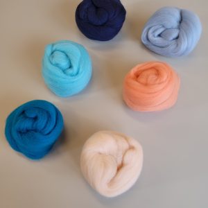Wolpakket 100 g – maak je eigen vilt! Ocean