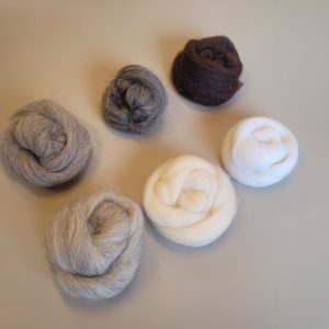 Wolpakket 100 g natuurtinten