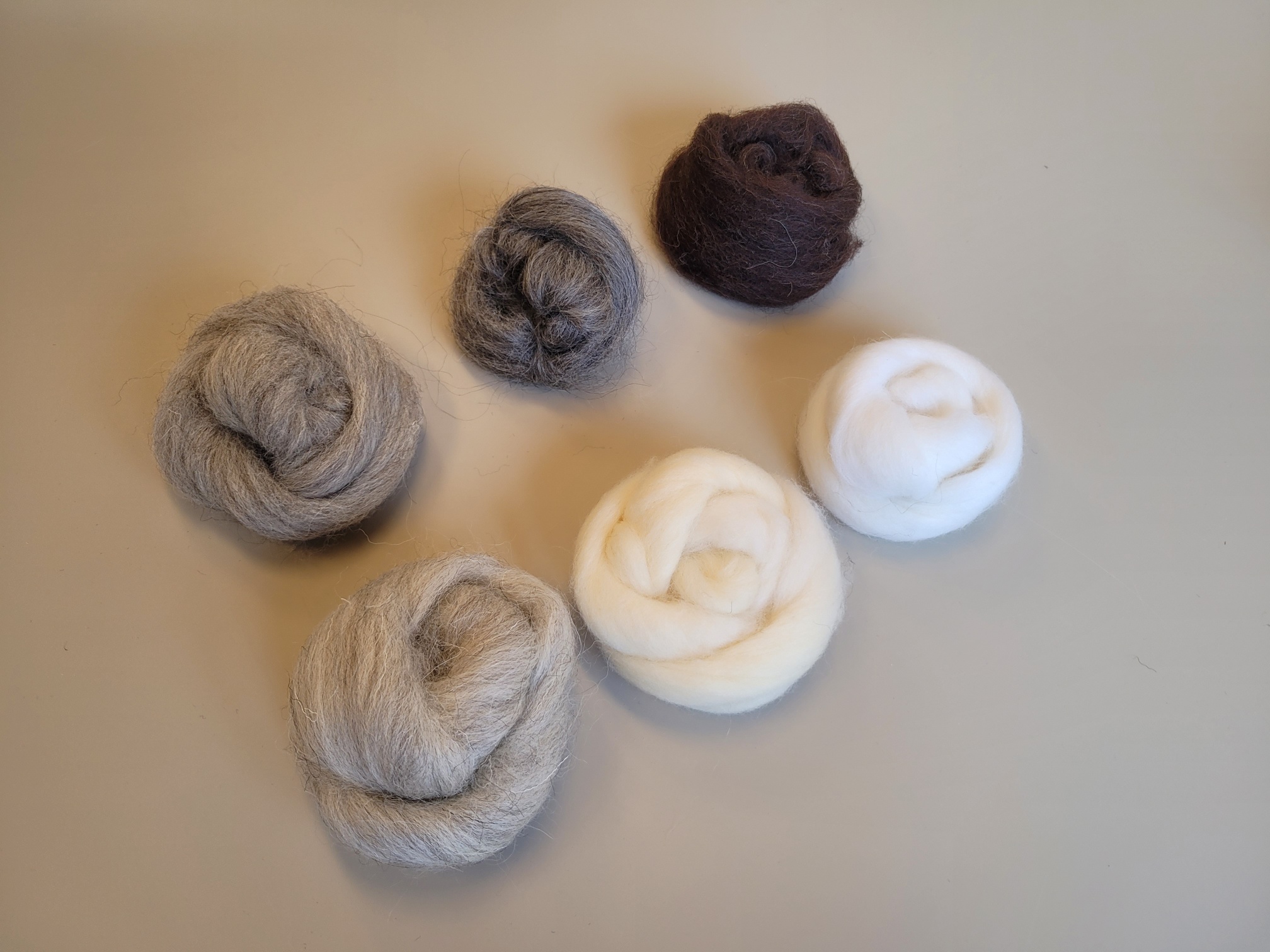 Wolpakket 100 g natuurtinten