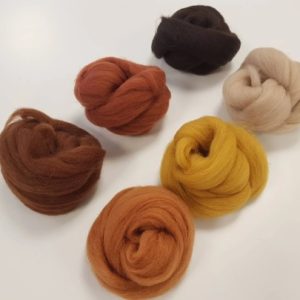 Wolpakket 100 g – Earth - aardekleuren