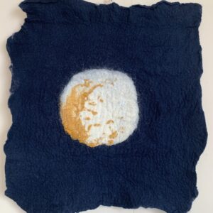 Wandkleed van wol 'Verlicht' 60 x 60 cm ( verkocht)