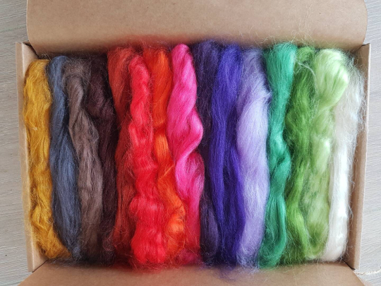 Zijdevezel - cadeaubox 15 kleuren - Afbeelding 2