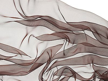 Zijden sjaal chiffon 180 x 55 cm bruin