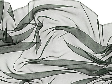 Zijden sjaal chiffon 180 x 55 cm dennengroen