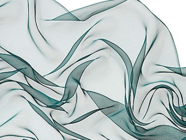 Zijden sjaal chiffon 180 x 55 cm petrol
