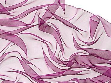Zijden sjaal chiffon 180 x 55 cm framboos