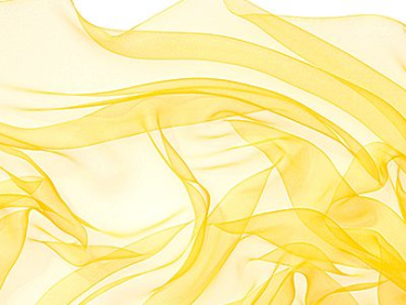 Zijden sjaal chiffon 180 x 55 cm geel