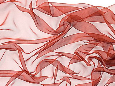 Zijden sjaal chiffon 180 x 55 cm herfstbruin