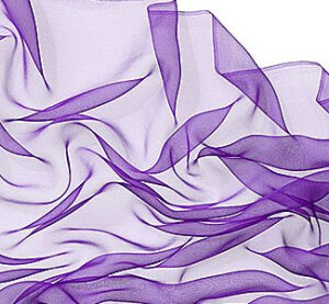 Zijden sjaal chiffon 180 x 55 cm lavendel