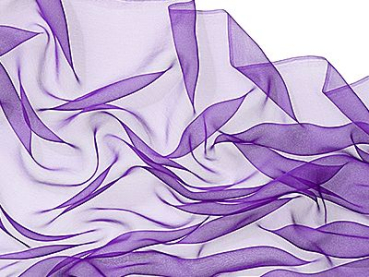Zijden sjaal chiffon 180 x 55 cm lavendel