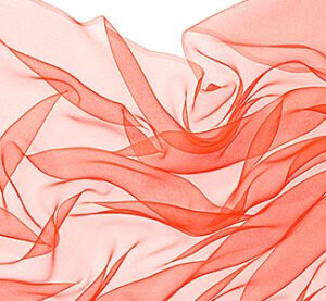 Zijden sjaal chiffon 180 x 55 cm oranje