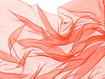 Zijden sjaal chiffon 180 x 55 cm oranje