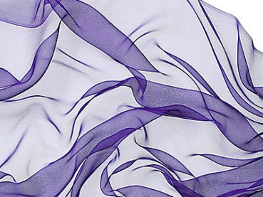Zijden sjaal chiffon 180 x 55 cm paars