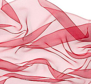 Zijden sjaal chiffon 180 x 55 cm rood