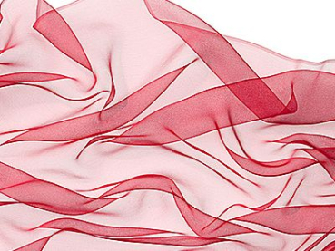 Zijden sjaal chiffon 180 x 55 cm rood