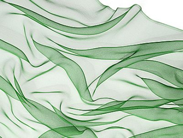 Zijden sjaal chiffon 180 x 55 cm voorjaarsgroen