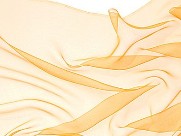 Zijden sjaal chiffon 180 x 55 cm warm geel