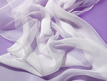 Zijden sjaal chiffon 180 x 55 cm wit