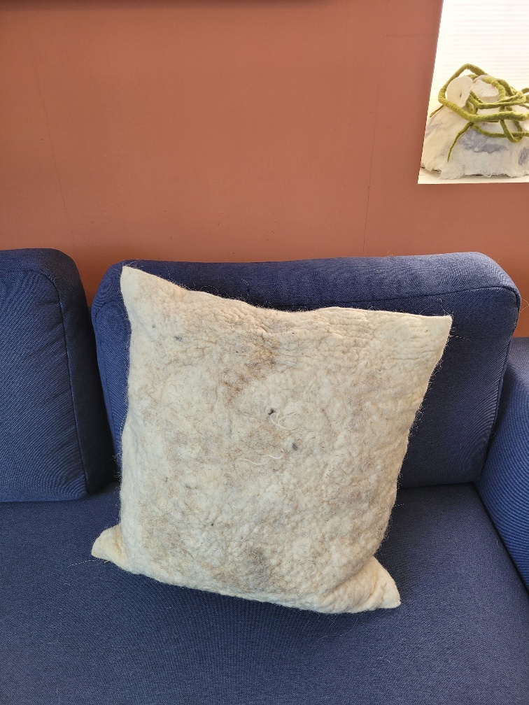 Kussen Riley wolvilt 50 x 50 cm (nr 37) - Afbeelding 7